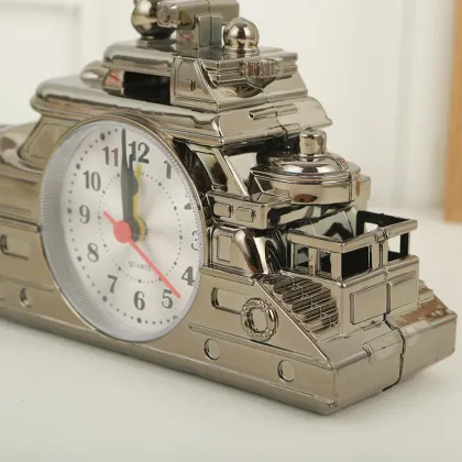 Customized Home Decor Ship Shape Alarm Clock