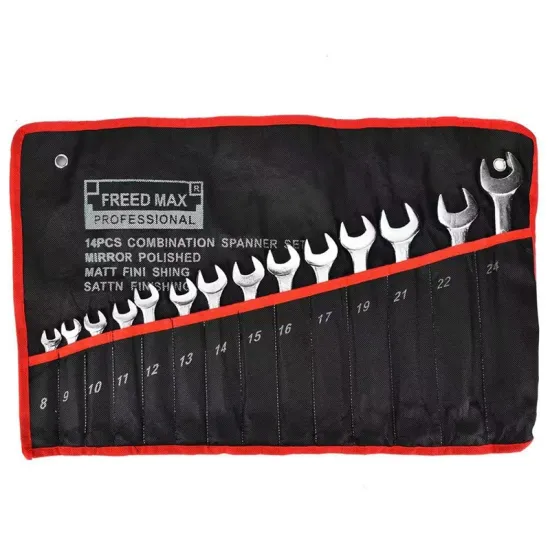 High-Quality 14PCS Ratchet Wrench Set: Comprehensive Spanner Kit for Professional Mechanics and DIY Enthusiasts