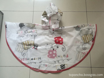peva kids rain poncho for 5 years old