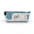 Custom cat pattern cute canvas pencil case