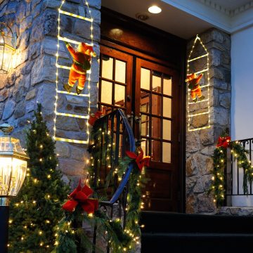 LED Christmas Light - Ladder Lights with Santa Claus voor binnen-/buitendecoratie