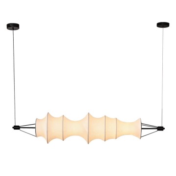 Modern LED Adjustable Hanging Silk Chandeliers & Pendant Lights for Home and Hotel Rooms