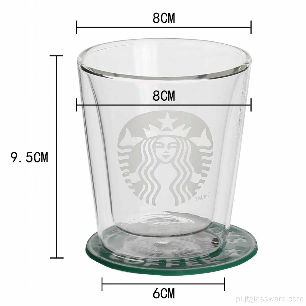 Kubek szklany o podwójnych ściankach Starbucks