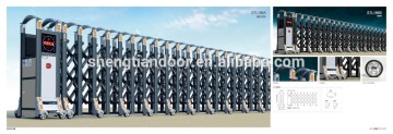 Aluminium electric retractable security gates