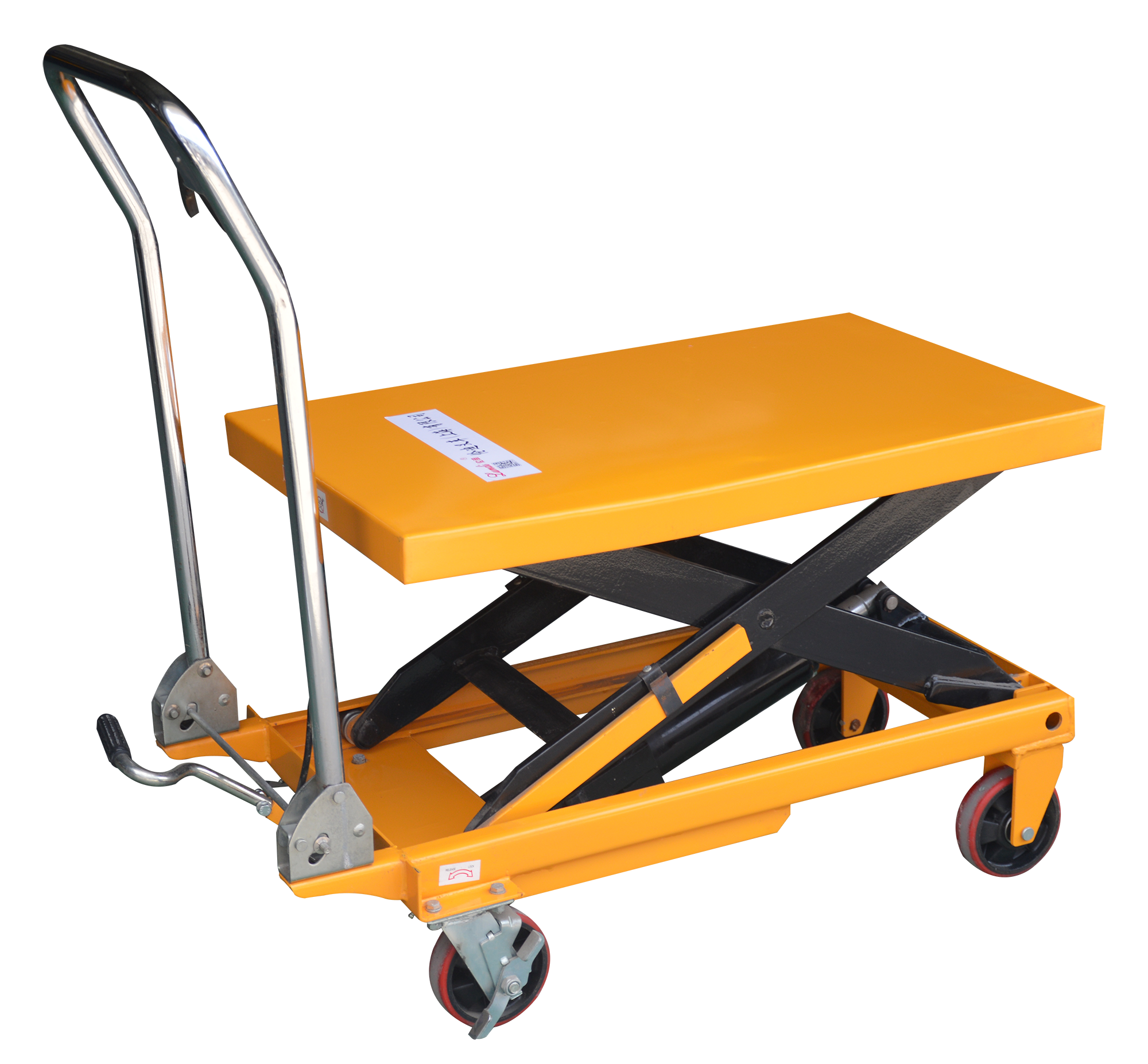 Platform small hand single scissor hydraulic lifting table