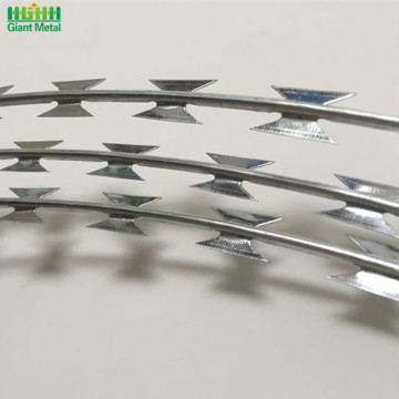 Steel Single Loop Military Barbed Razor Wire