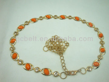 Ladies Fashion metal chain of Waistband