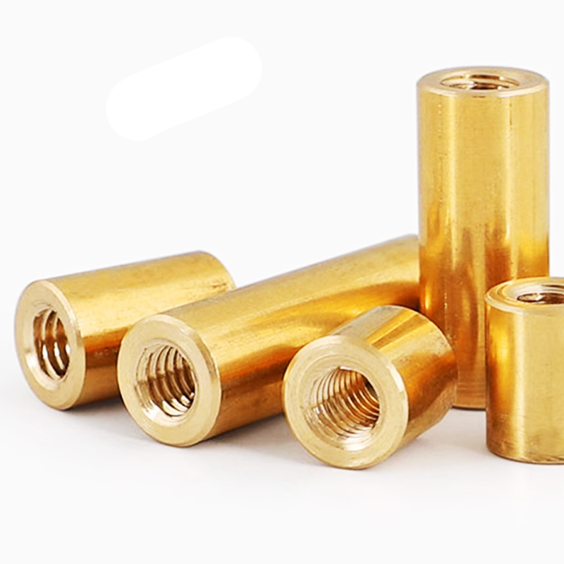 Cylindrical Copper Nut with Trapezoidal Thread Screw POM T4/T5/T6/T8/T10/T12 Positive and Negative Teeth