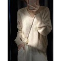 V-neck cashmere pullover soft top