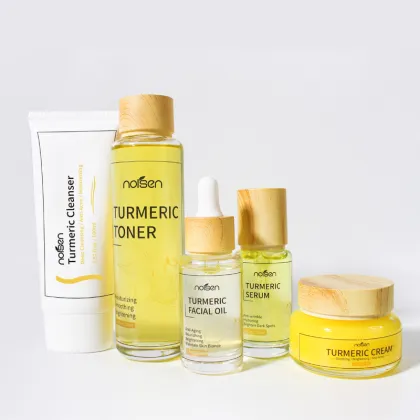 Private Label Organic Anti-Aging Brightening Firming 5pc Skin Care Set