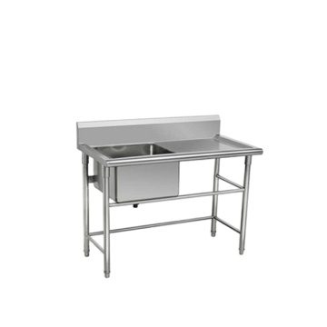 Stainless Steel Sorting Table Inox Sink Restaurant Kitchen Bench
