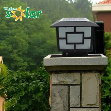 Cost-efficient solar garden lights,4W solar pillar light