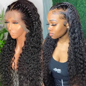 Virgin Cuticle Aligned Hair Full Lace Wig,Hd Transparent Lace Front Wigs,Brazilian Human Hair Lace Frontal Wigs For Black Women