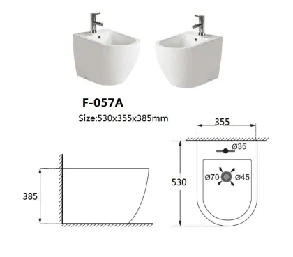 Ceramic Portable Toilet Seat Cover Bidet