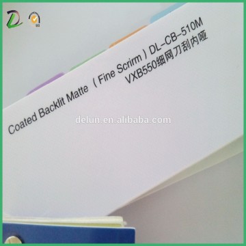 Backlit pvc banner flex Matte 550g,500d pvc tarpaulin