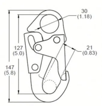 Various fashion alloy snap hook backpack hardware