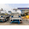 ​BPW 2 Axles Polished Mirror Surface Aluminium Alloy Semi Trailer