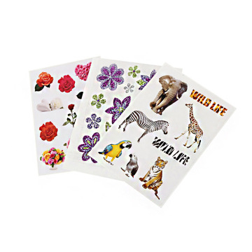 Self-Adhesive Color Cartoon Stickers with Patterned Labels