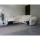 White PU Leather Manual Corner Recliner Sofa