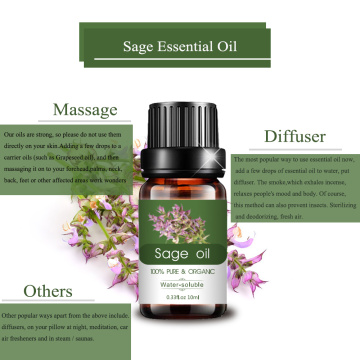 OEM 100% de massagem natural pura Óleo Clary Sage Óleo essencial