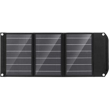 Zonnepaneel met opvouwbare batterijlader, USB -poort en 10 connectoren (30W)