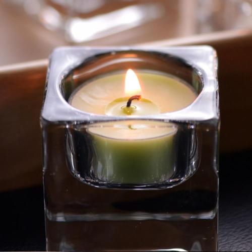 حاملي الشموع الزجاجية الصغيرة Tealight