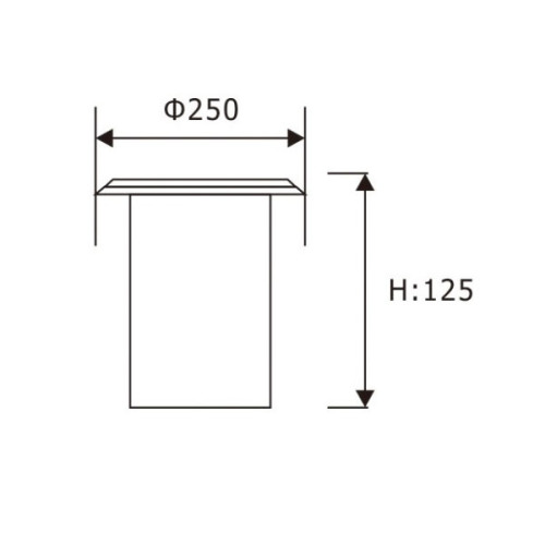 LEDER Modern 3000K 36W LED da incasso a pavimento