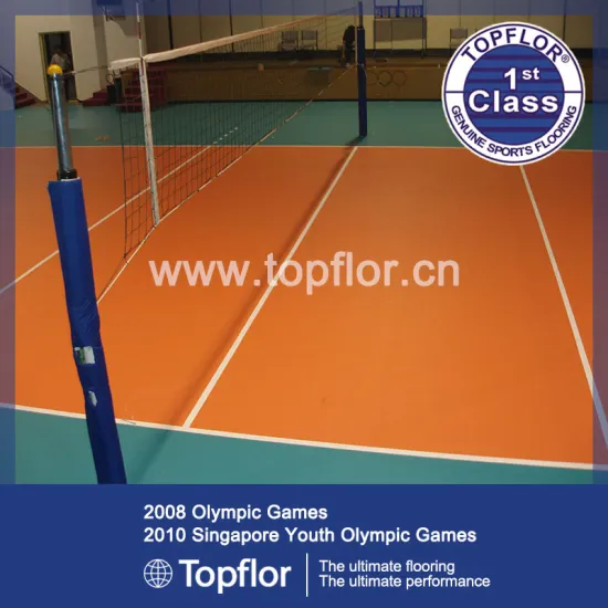 Indoor volleyball court pvc sports flooring for sale pvc flooring prices