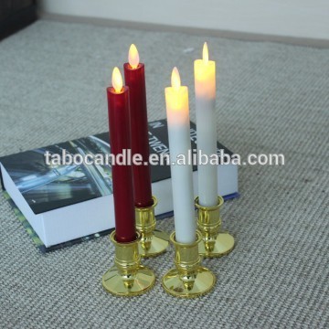 LED Taper Candles with moving wick flame
