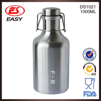 Hydro Flask 32 oz / 64 oz Beer Growler Black Color Original Eco Friendly