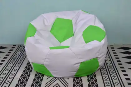 Sillón puff de tela