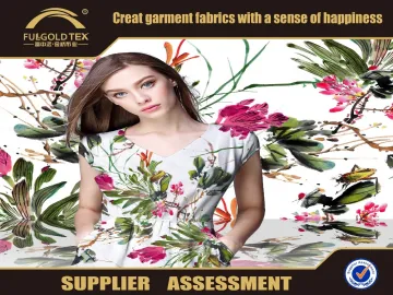 Best Quality Polyester Kniting Digital Printed Fabric For Lady Garment