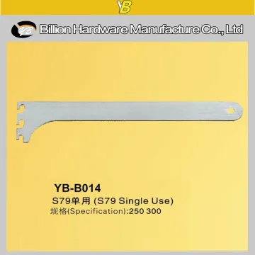 Metal single slot shelf bracket hanging display brackets