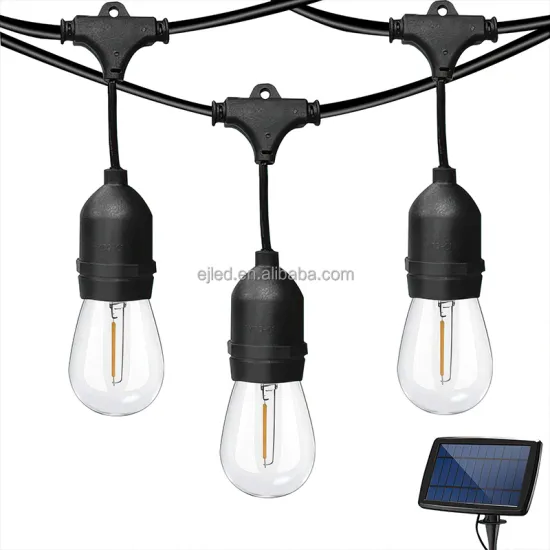 CS0001 Waterproof Garden Solar Rattan String Lights with Ball Bulbs for Christmas and Yard Decorations