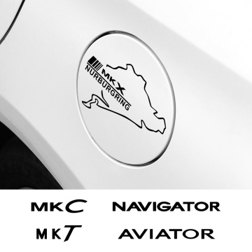 Car Fuel Tank Cap Sticker For Lincoln AVIATOR CONTINENTAL MKC MKS MKT MKX MKZ NAVIGATOR Auto Accessories Vinyl Film Decal