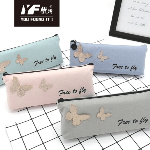 Colored Pencil Case Free to fly canvas pencil case Factory