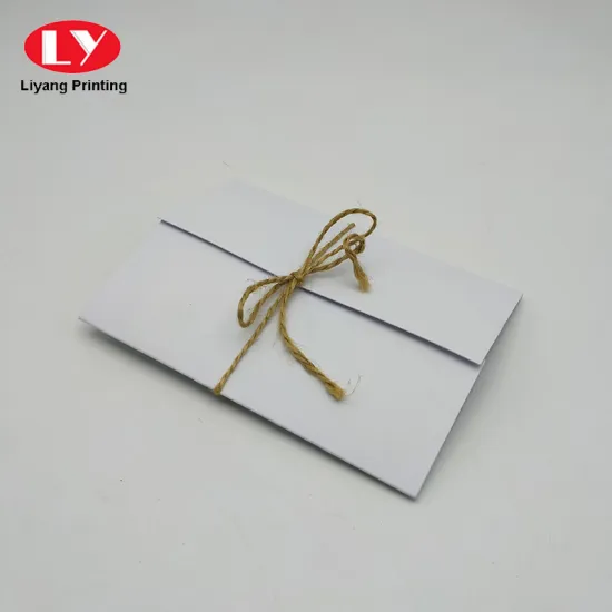 Custom Tri-fold White Gift Greeting Thank You Card