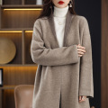 Casual cashmere coat on both sides