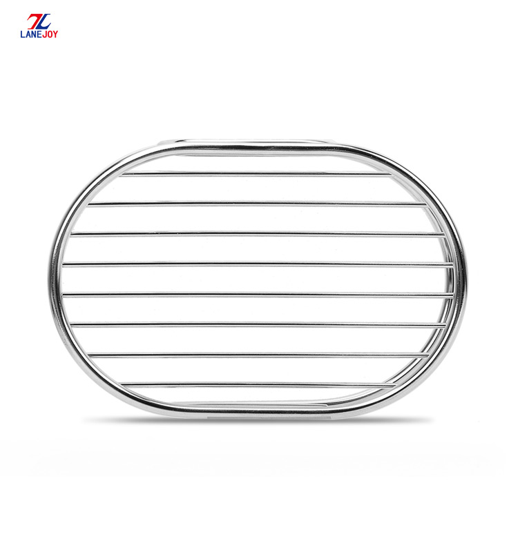 Stainless steel creative simple hollow out soap shelf