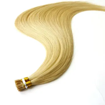 Tip Hair Wholesale Human Mongolian Hair 1G/Strands Pre Bonded Remy straight keratin Fusion Stick I Tip Hair Extensions