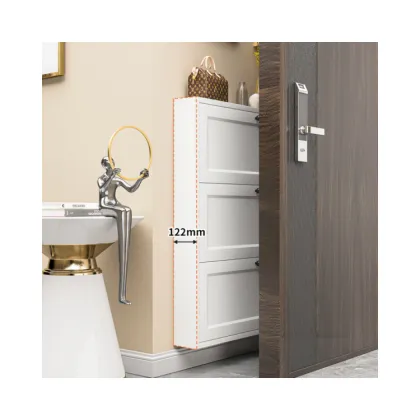 Chinese Metal Small Shoe Cabinet for Home Entrance