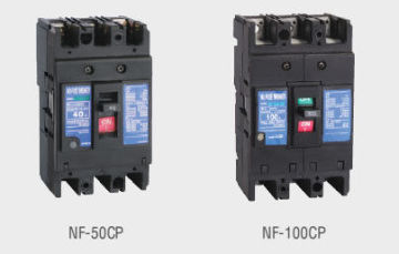 Three Pole Ac / Dc Black Molded Case Circuit Breakers , Thermal Fuse Circuit Breaker For Home