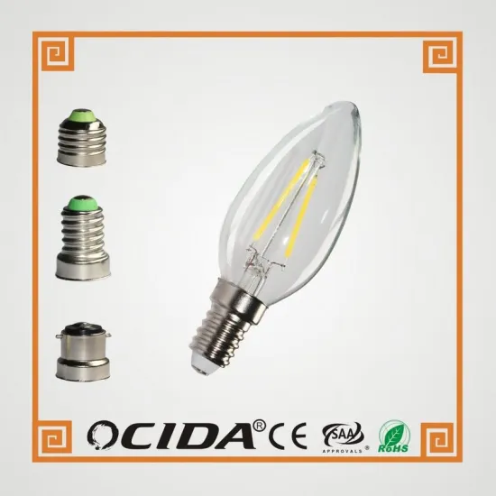 mini warm white e14 base 3w led candle light