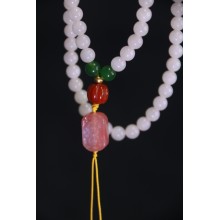 white bead necklace