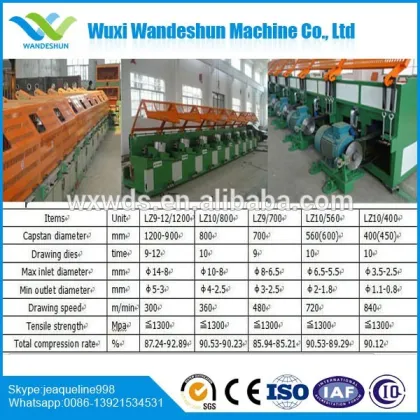 die steel wire drawing machine/electric cable machinery/prestressing stand wire drawing machine