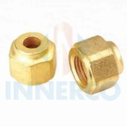 Brass Flare Pipe Fittings - Brass Short SAE Flare Nut for Air Conditioner