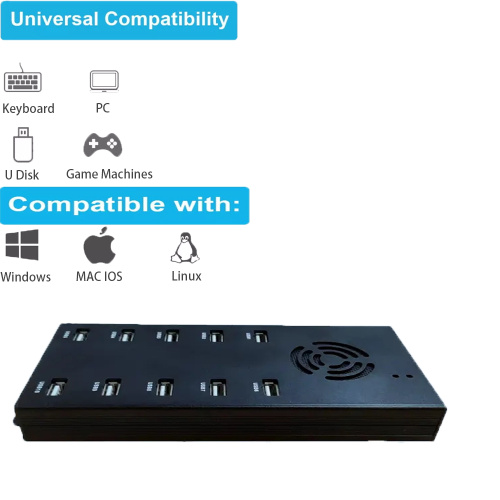 USB Hub 10x Port USB 2.0