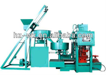 automatic concrete brick machine