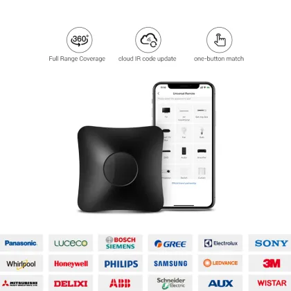 2021 Broadlink RM4 Pro Universal IR RF Smart Remote - Alexa, Google, Siri Compatible