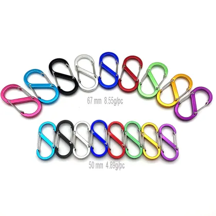 50MM Snap clip S Shaped Carabiner Hook